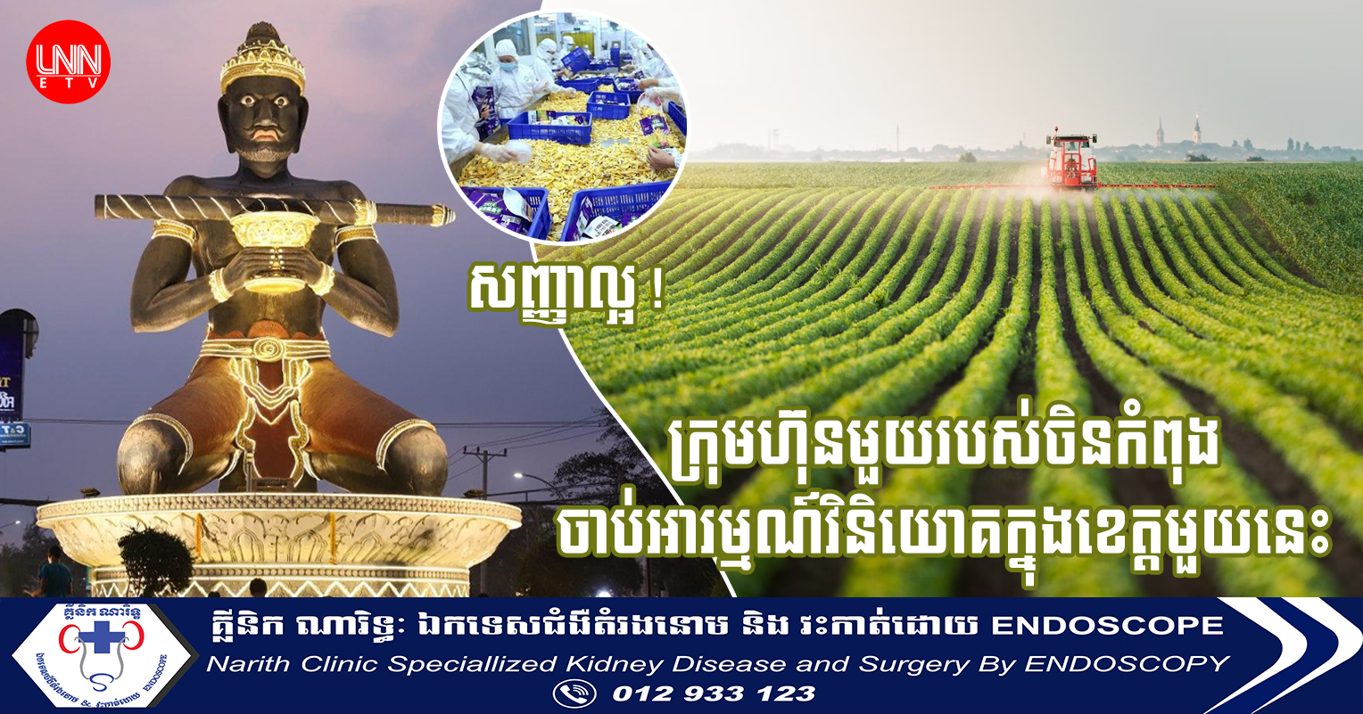 ក្រុមហ៊ុនមួយរបស់ចិនកំពុងចាប់អារម្មណ៍វិនិយោគលើការកែច្នៃកាកសំណល់កសិផលនៅក្នុងខេត្តបាត់ដំបង